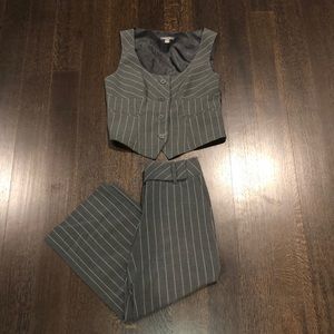 Women’s Grey Striped Professional Set